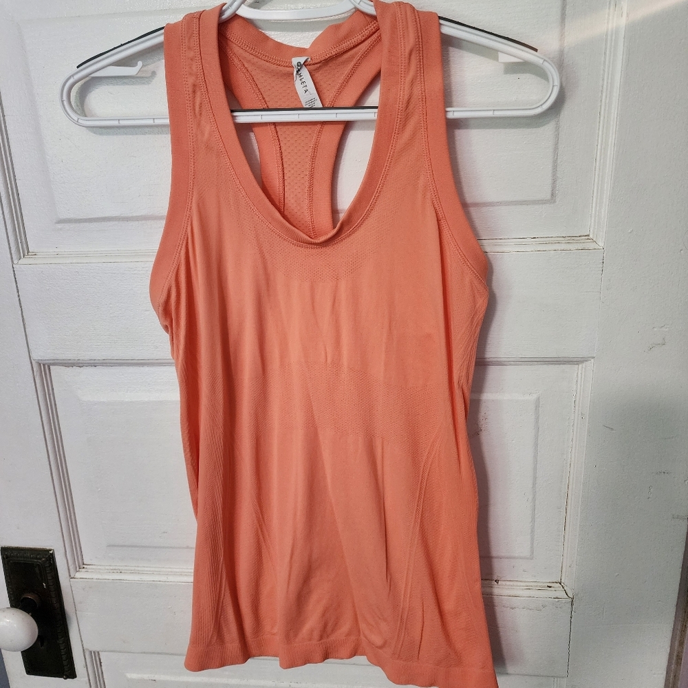 Athleta Women Pink Coral Active Tank Size XS Racerback